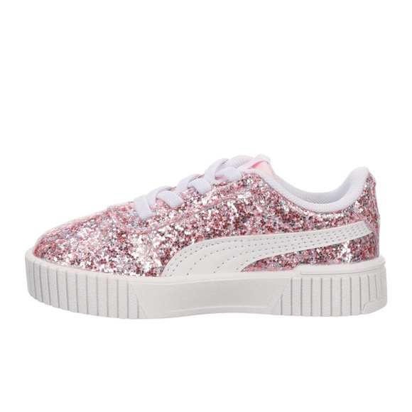 Puma Carina Sparkling Pink Sneakers - Picture 2 of 4